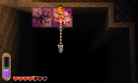 Dark Palace 2nd room bomb and key grab combo