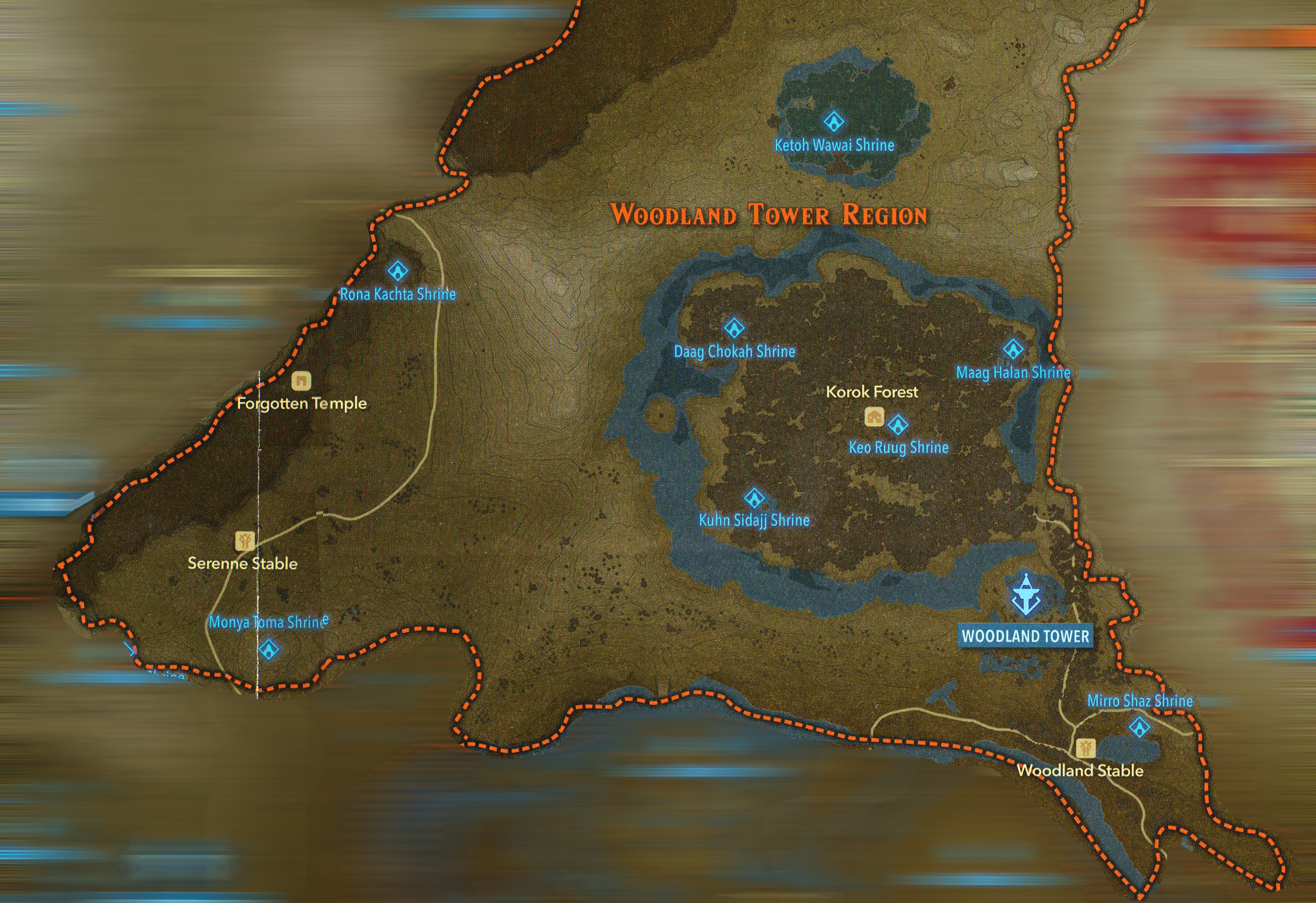Woodlands Map
