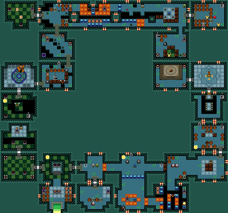 Map of Bottle Grotto